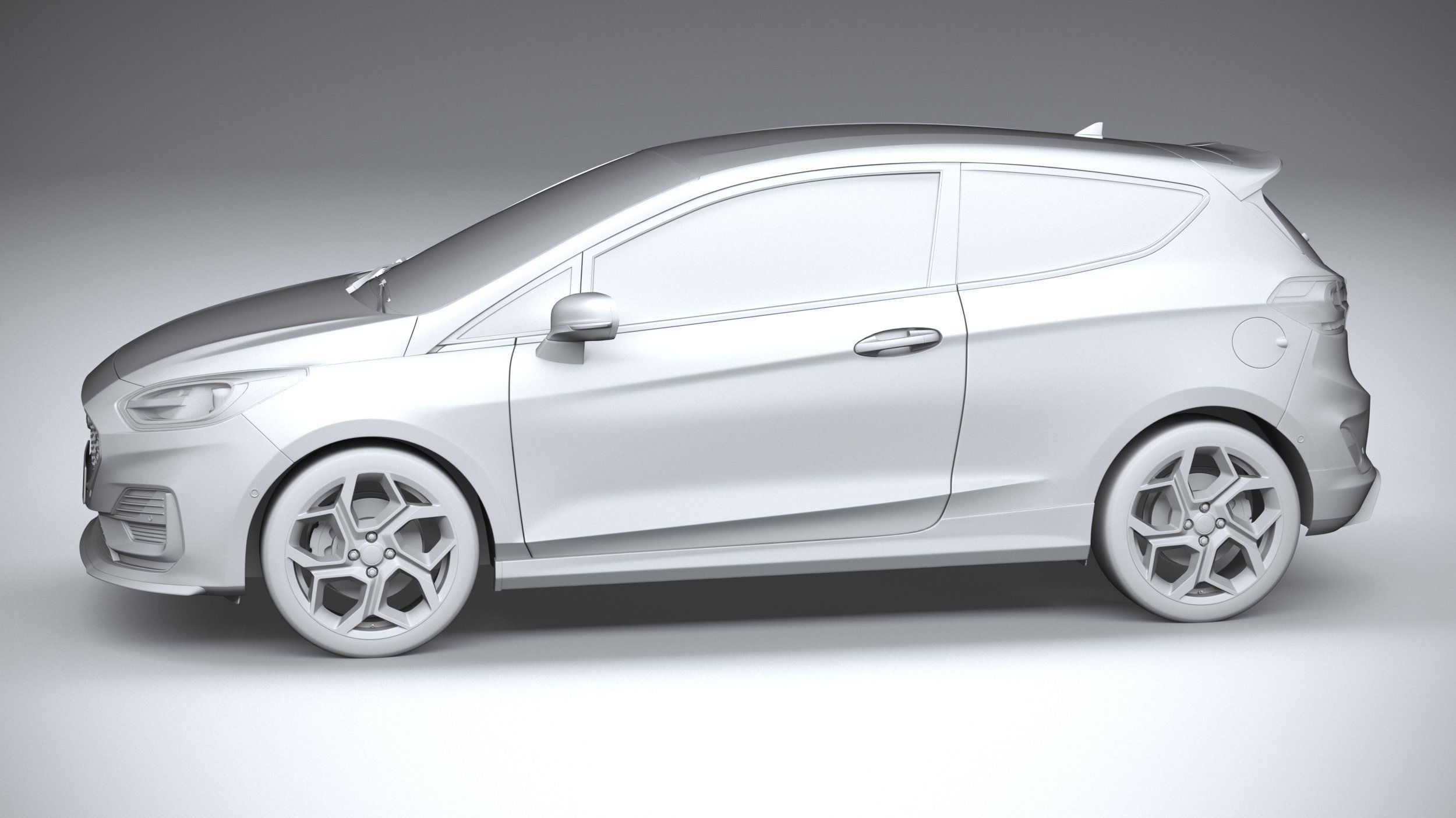 Fiesta ST 3-door 2022 3D model_22