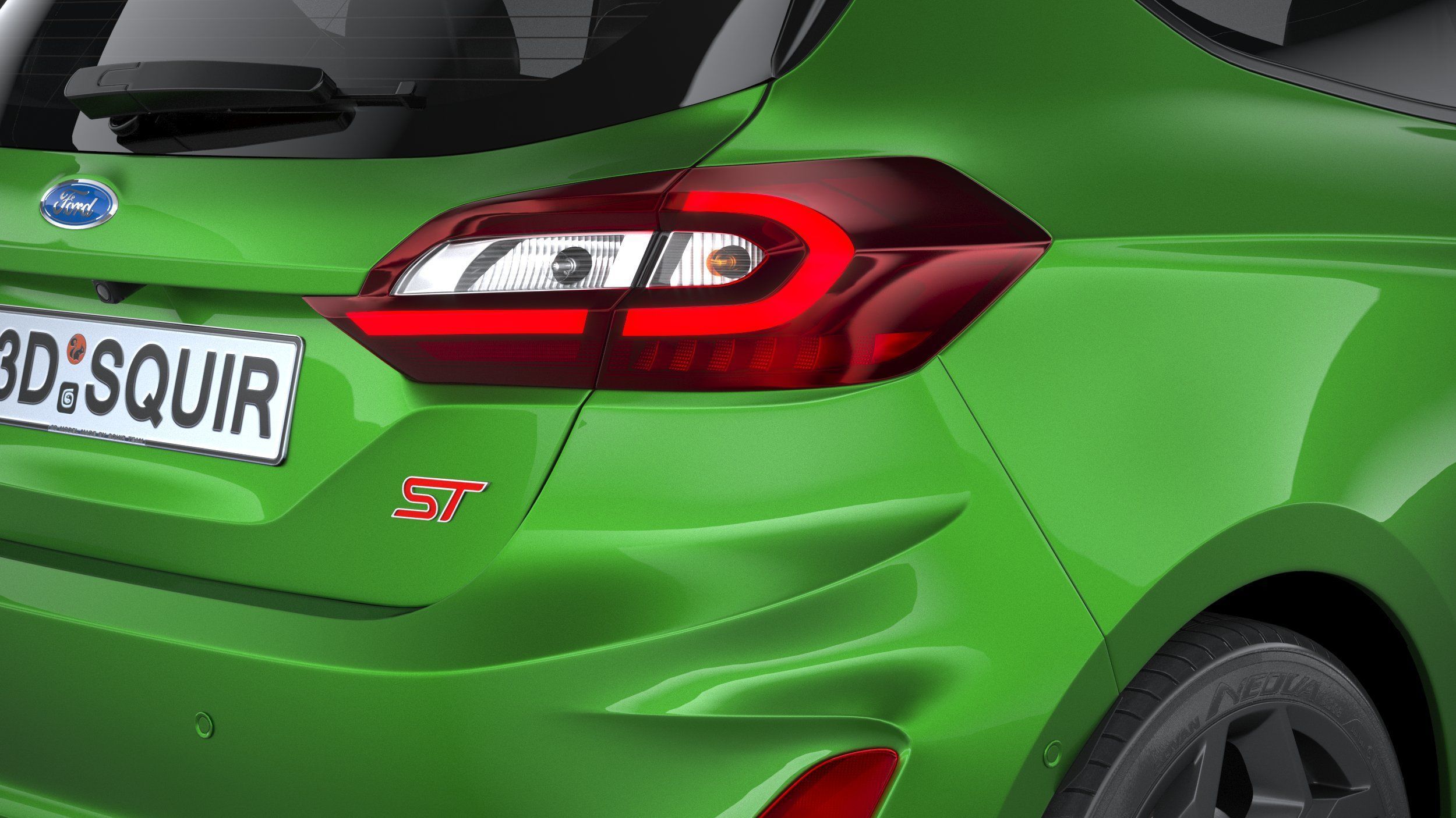 Fiesta ST 3-door 2022 3D model_18
