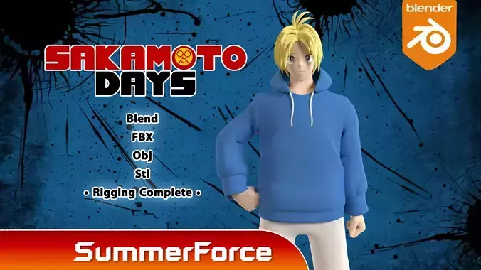Shin Asakura - Sakamoto Days 3D model