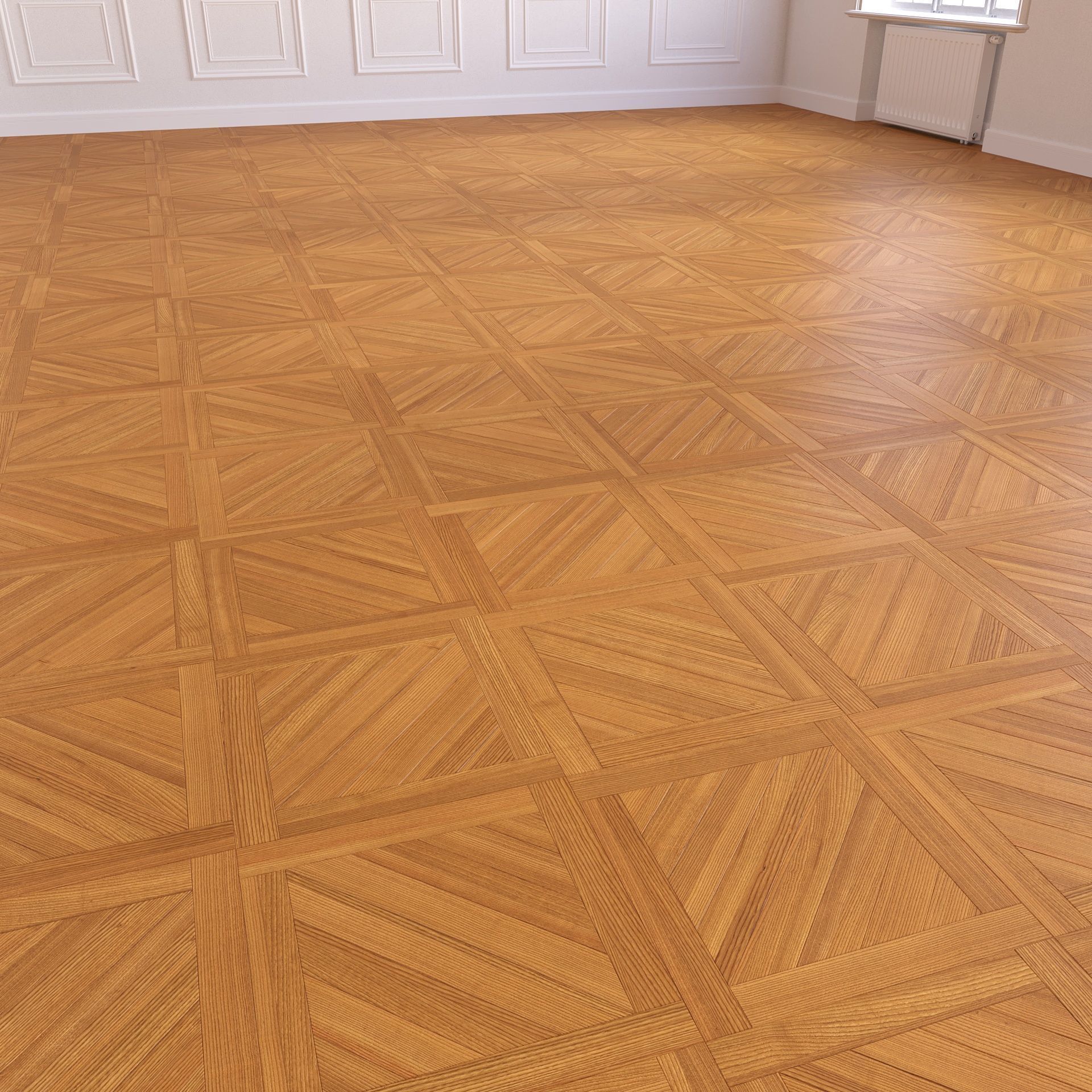 Parquet - Laminate - Wooden floor 4 in 1 3D model_17
