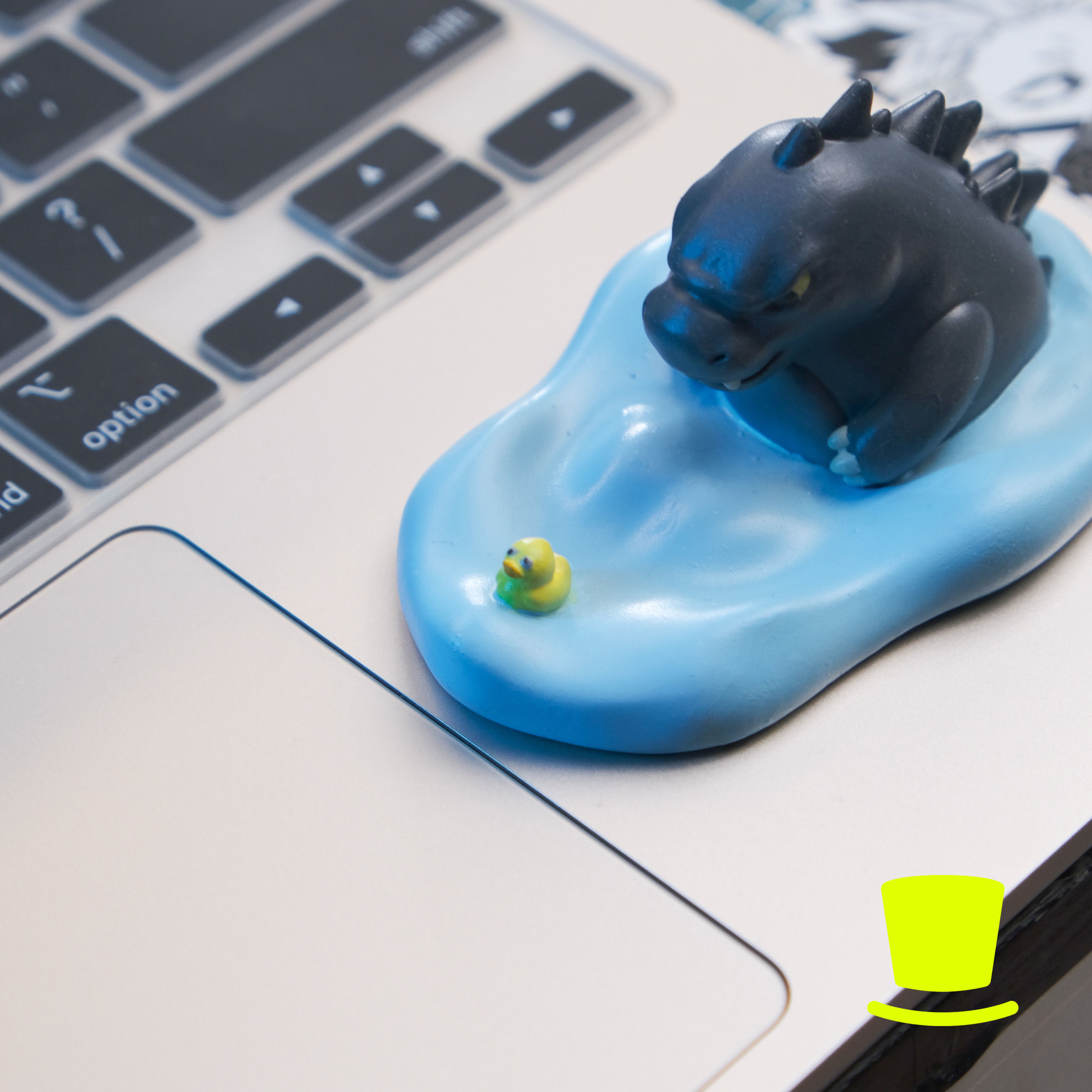 Godzilla Chubby - Chasing The Duck Free 3D print model_3