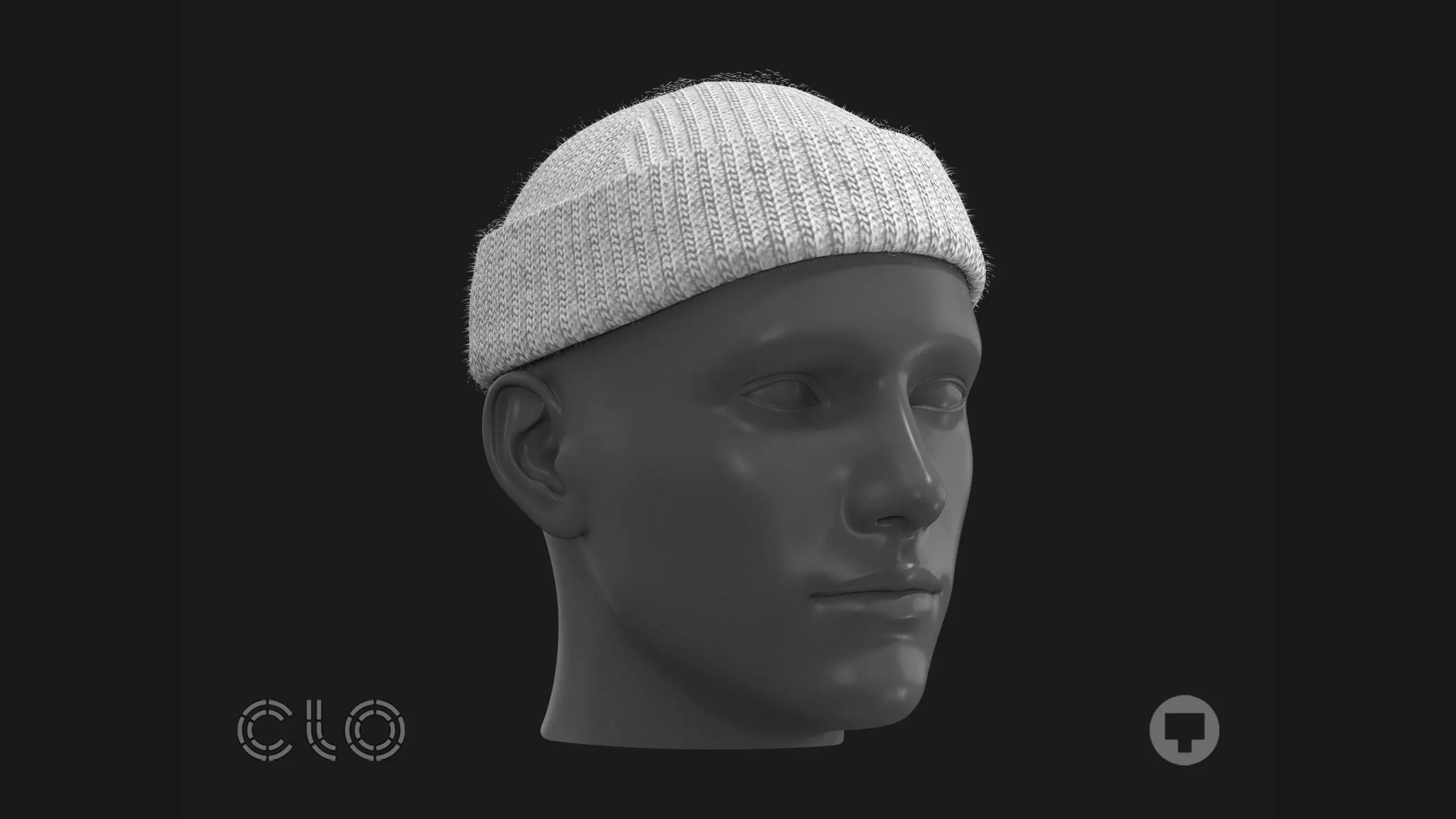 BASIC SHORT BEANIE genesis8 highpoly 3D model