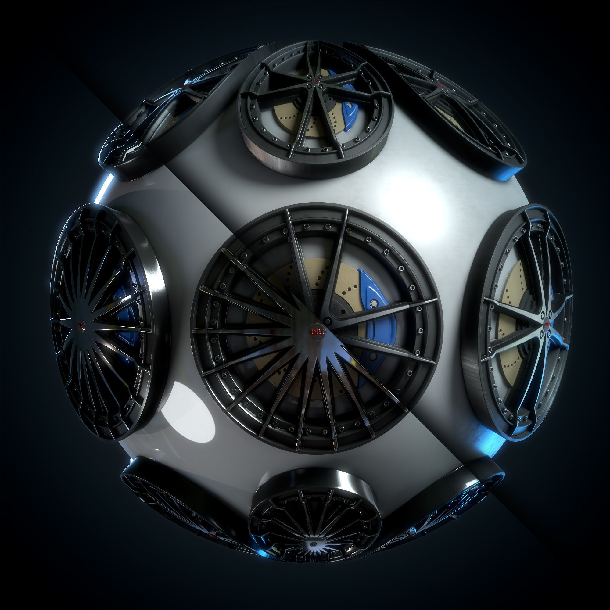 Car Rim Material - VOL 01 - Maps - SBsar Texture_5