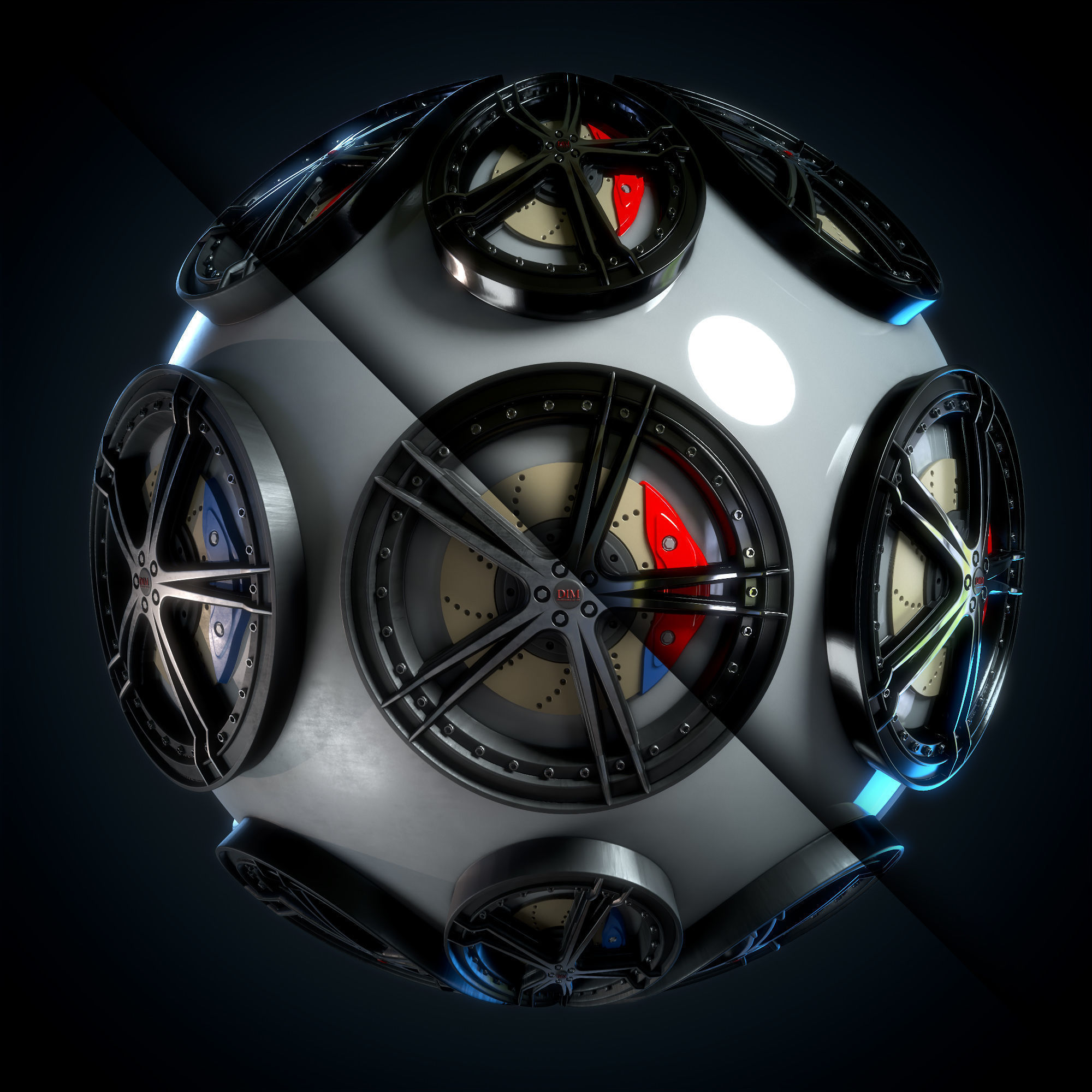 Car Rim Material - VOL 01 - Maps - SBsar Texture_4