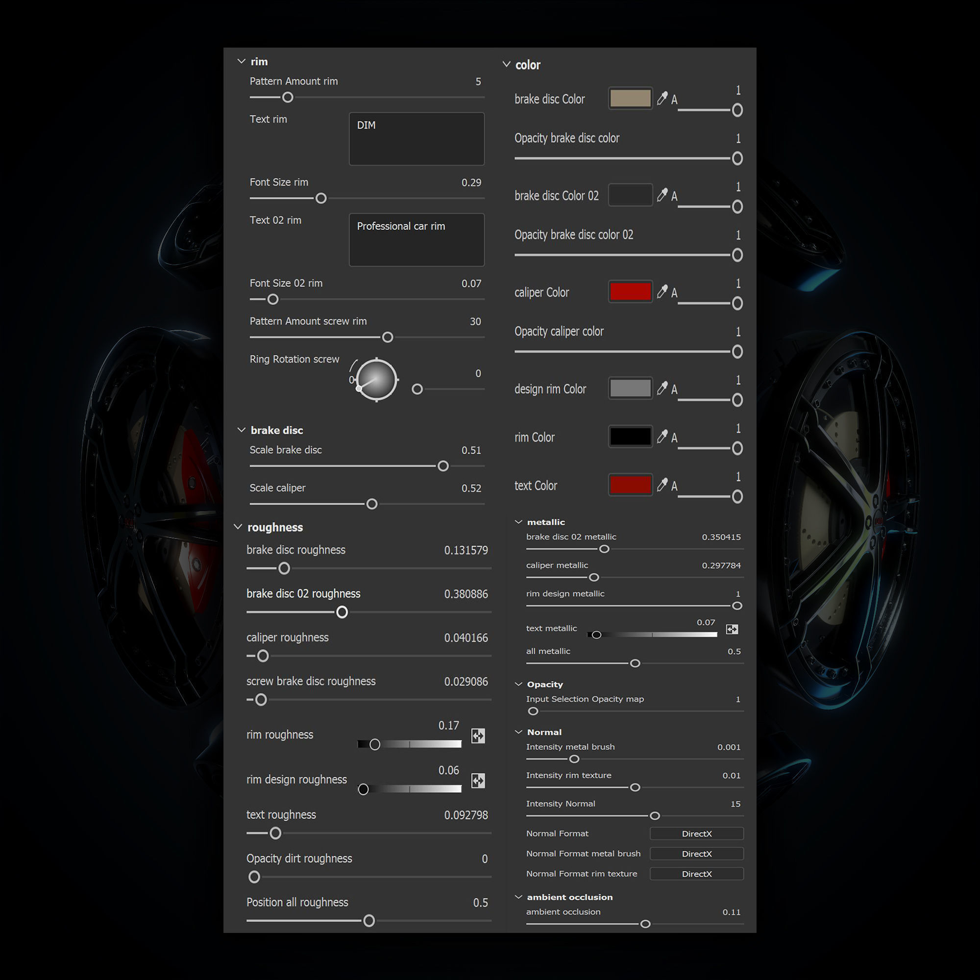 Car Rim Material - VOL 01 - Maps - SBsar Texture_9