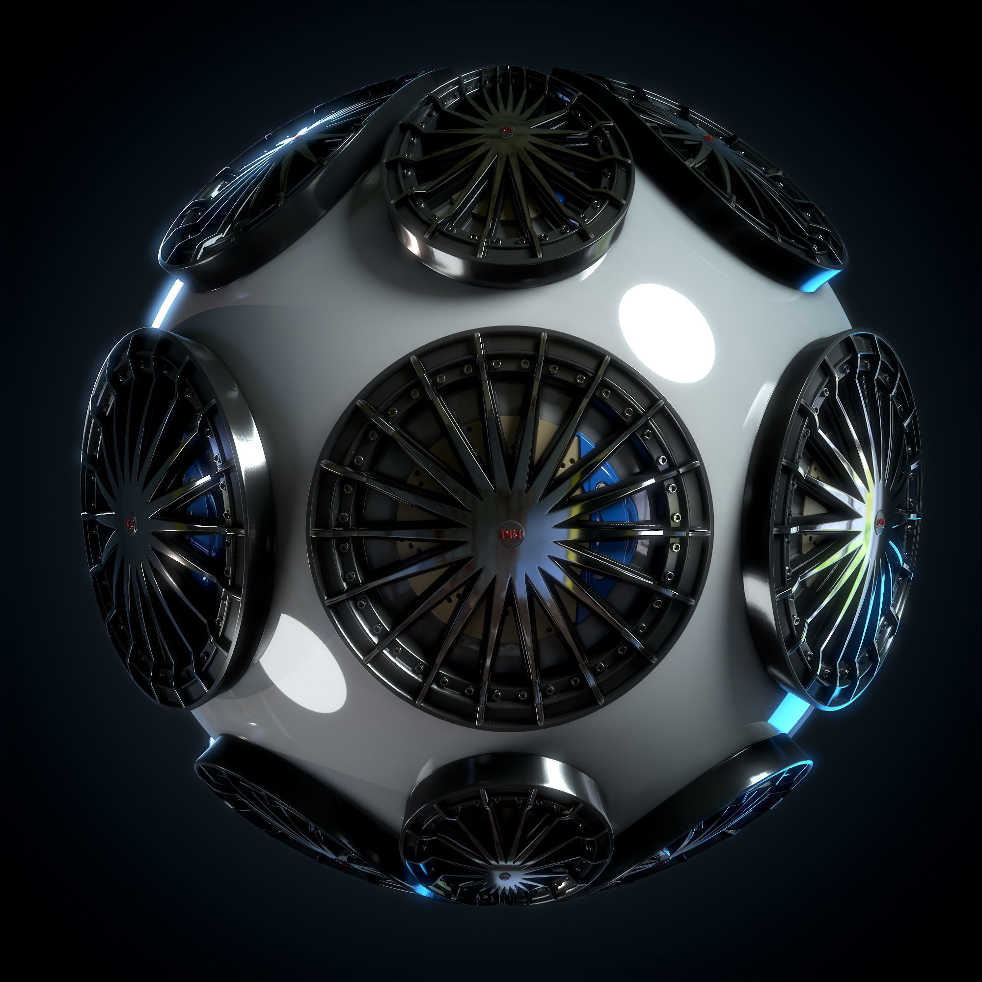 Car Rim Material - VOL 01 - Maps - SBsar Texture_1