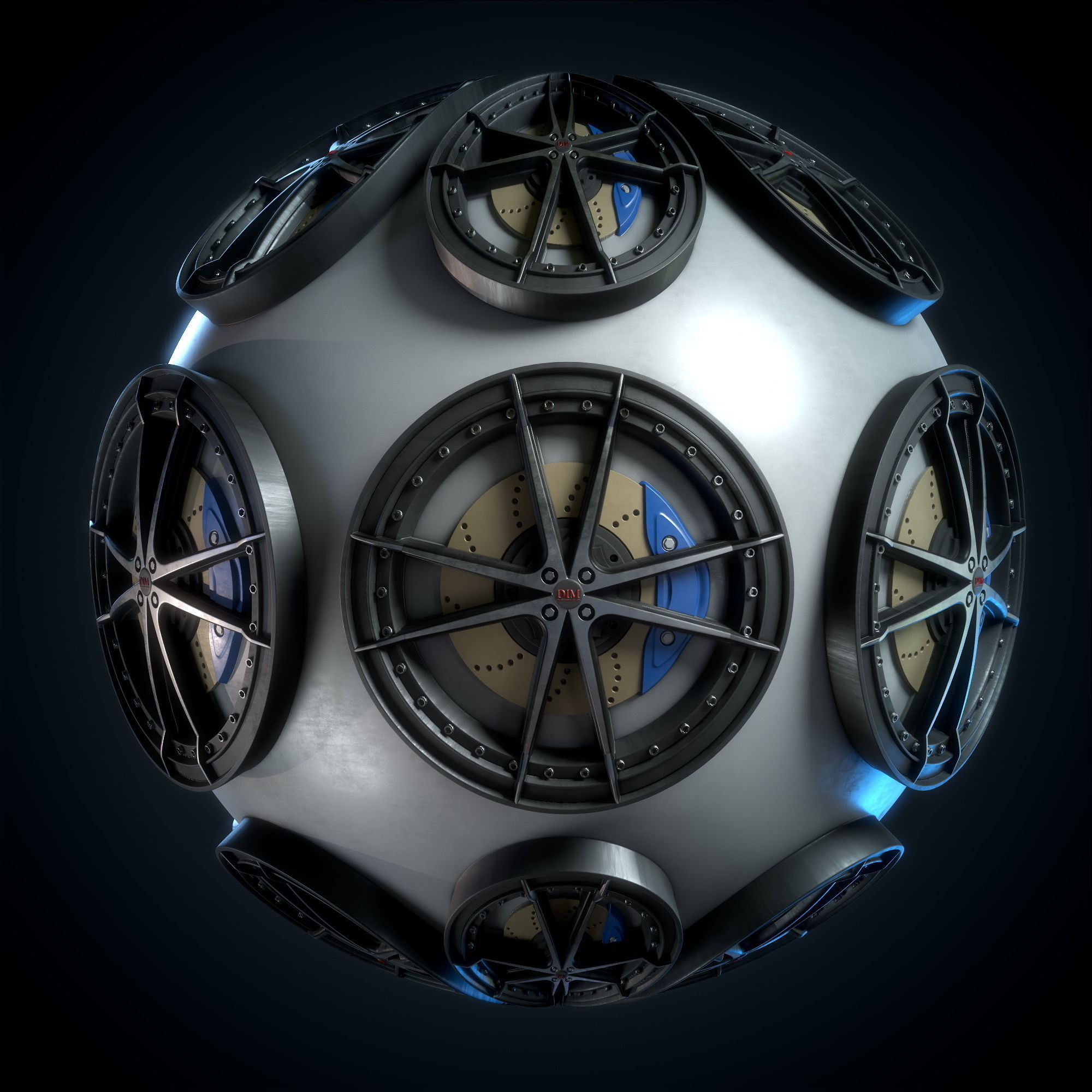 Car Rim Material - VOL 01 - Maps - SBsar Texture_2