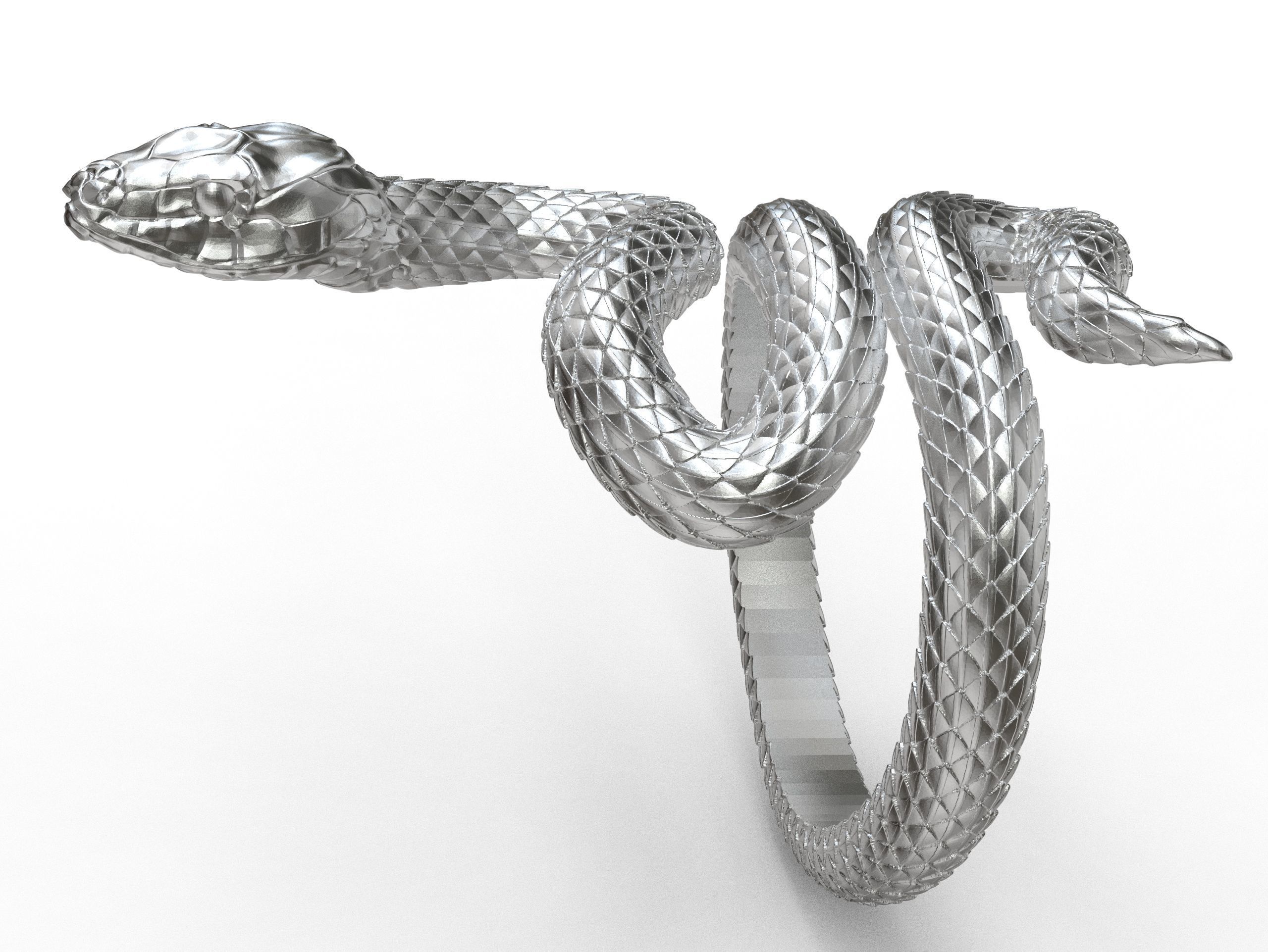 Snake Ring 3D print model 3D print model_23