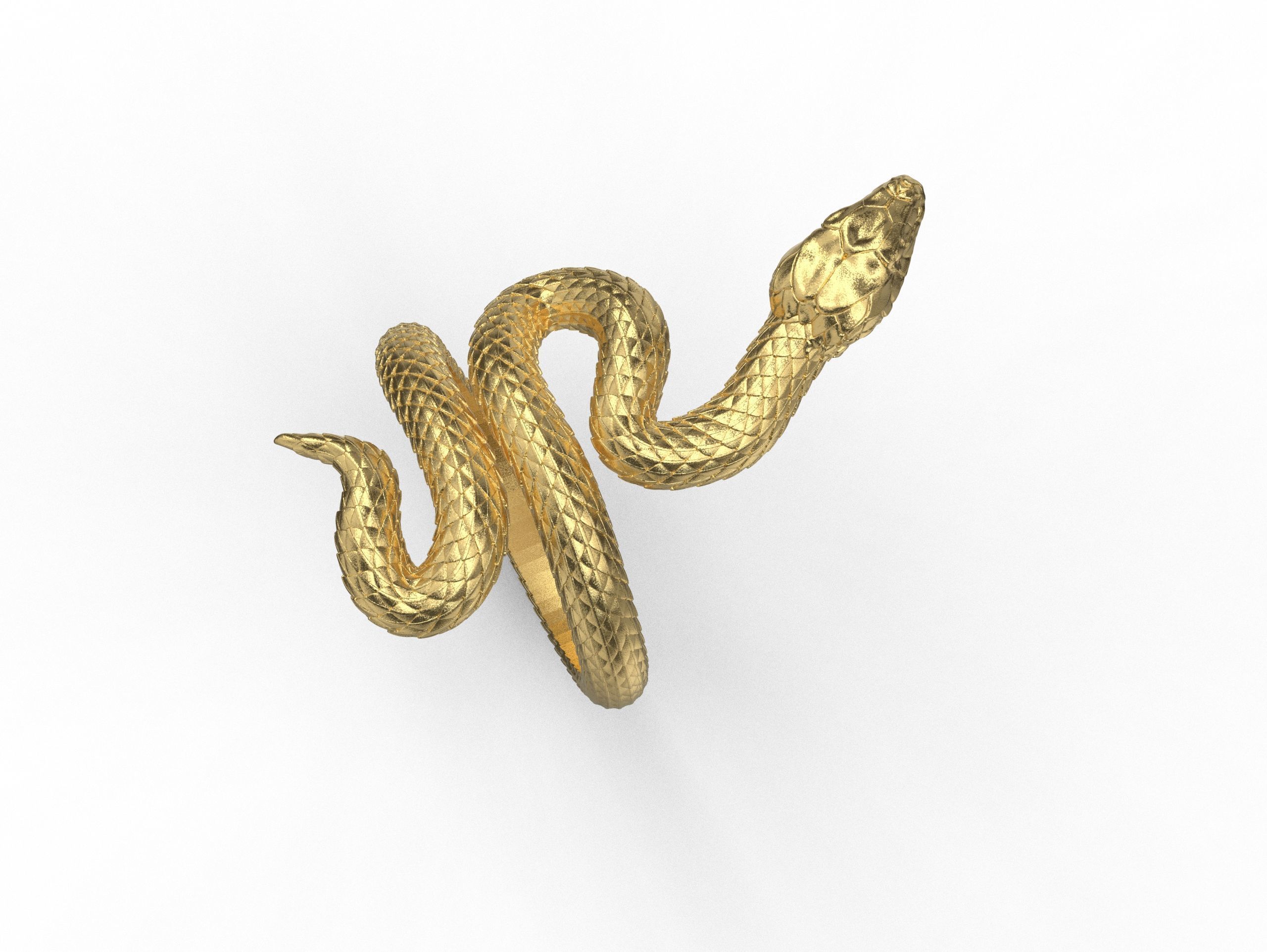 Snake Ring 3D print model 3D print model_26