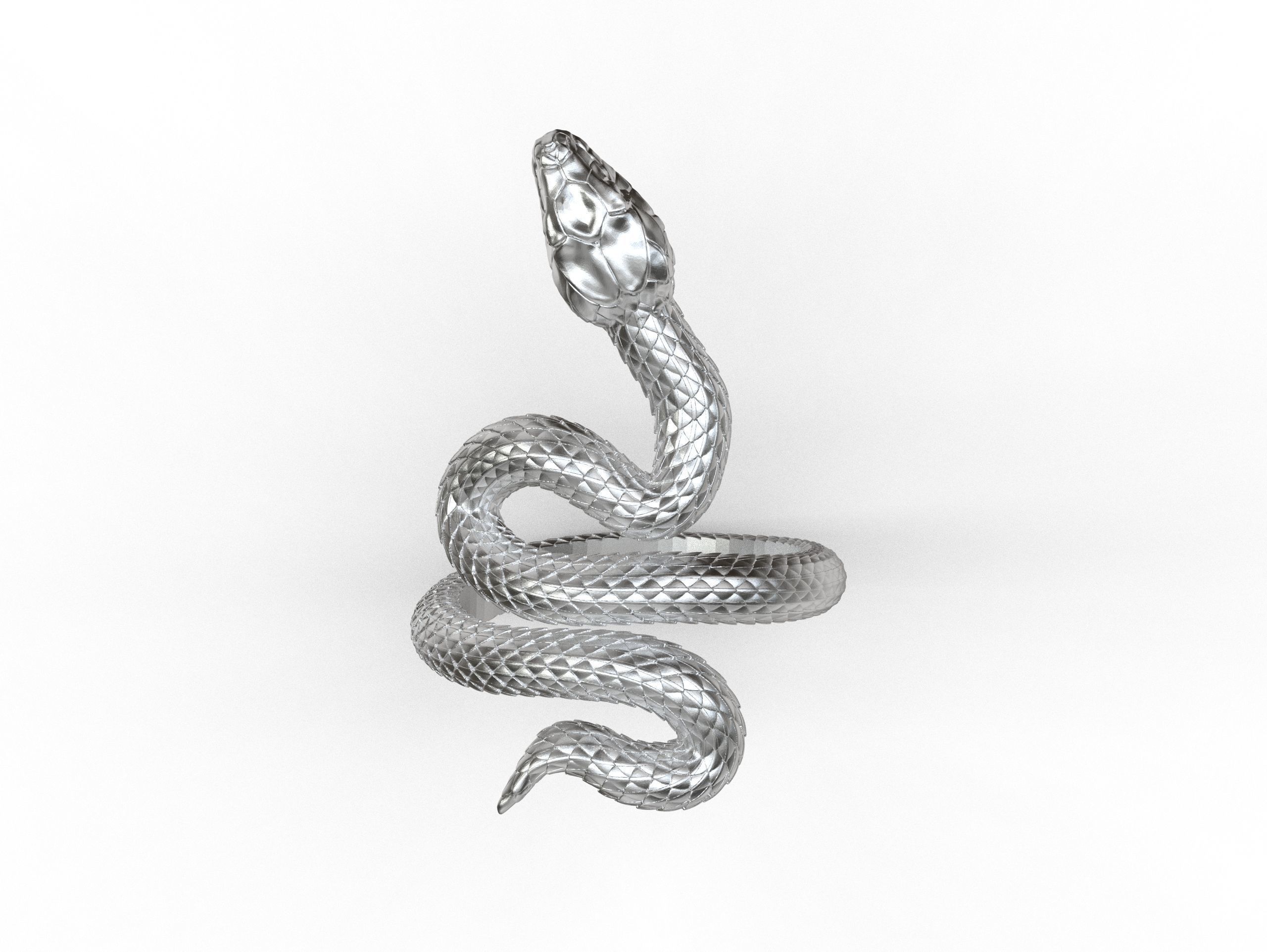 Snake Ring 3D print model 3D print model_1