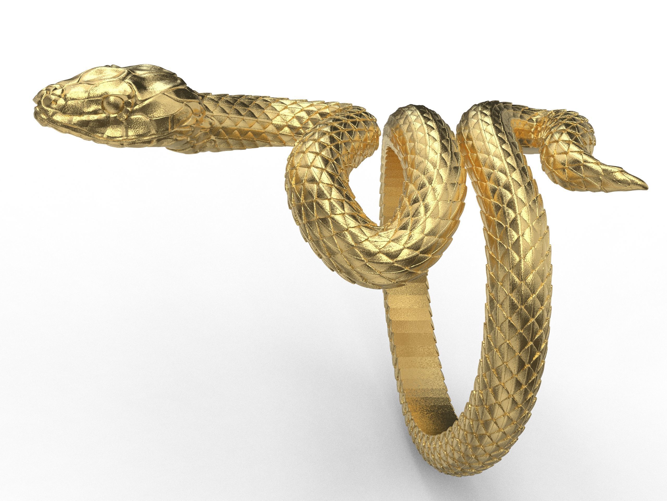 Snake Ring 3D print model 3D print model_27