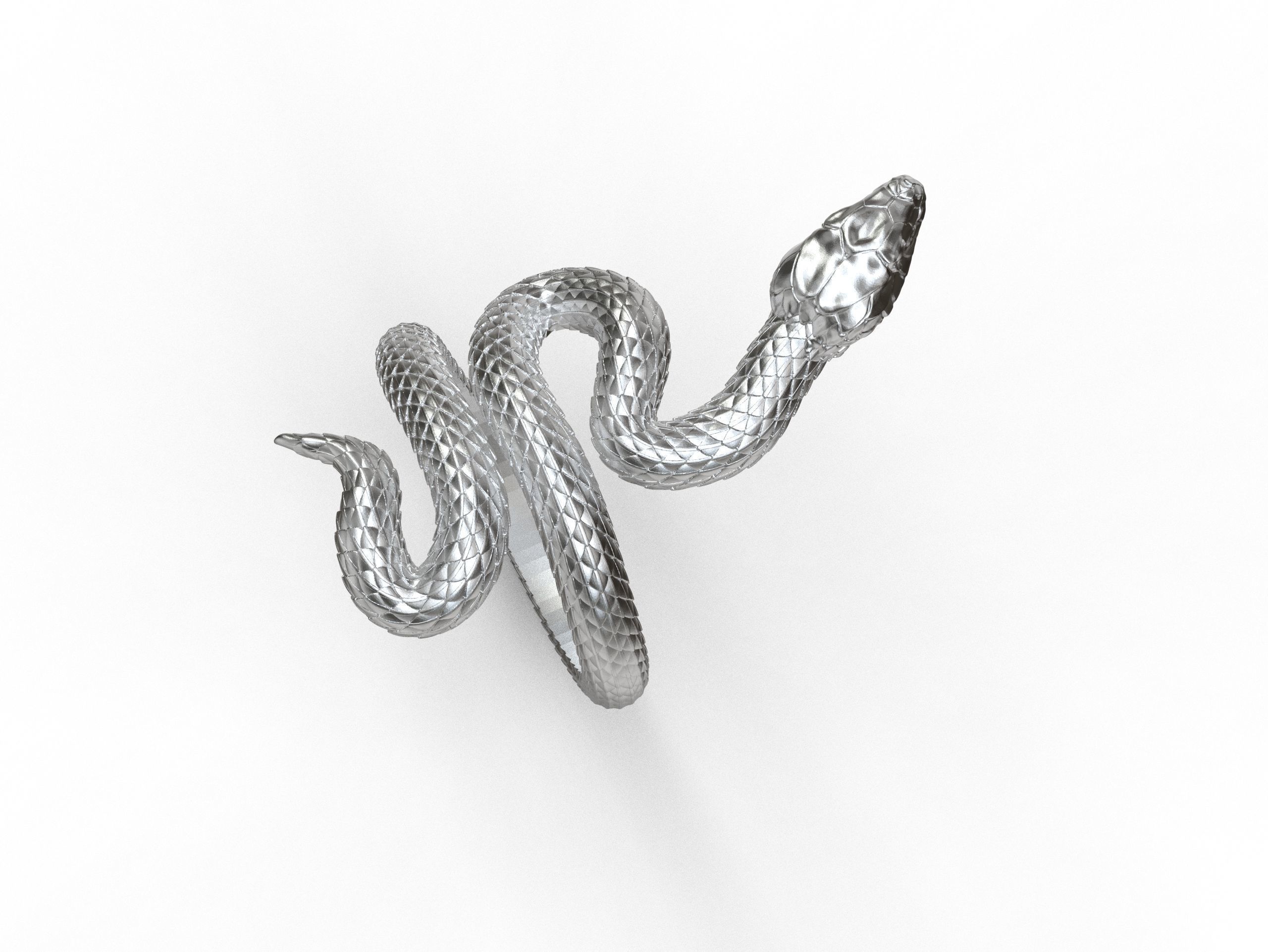 Snake Ring 3D print model 3D print model_22