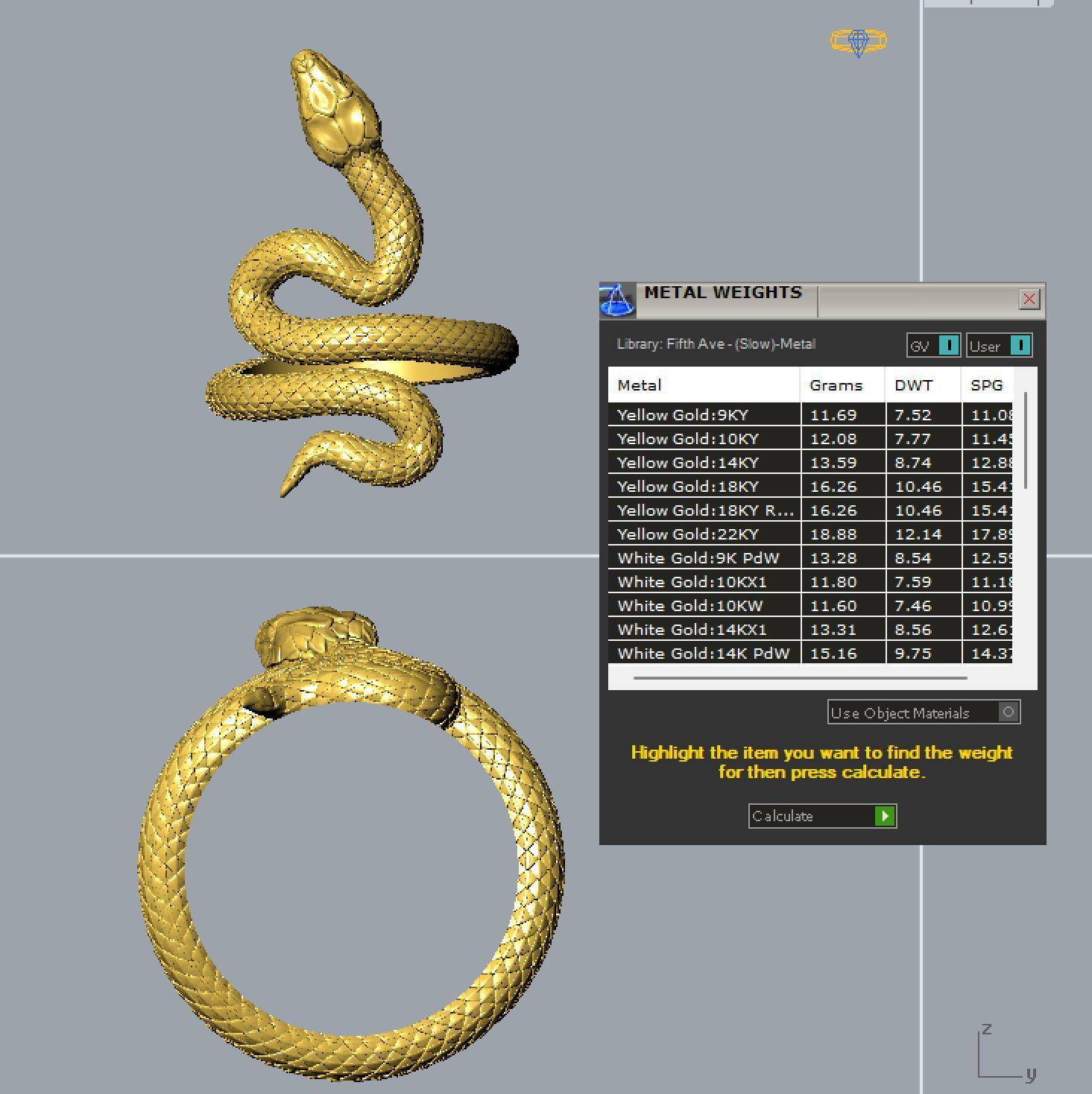 Snake Ring 3D print model 3D print model_28