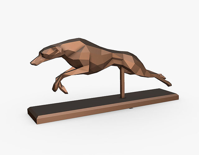 Italian Greyhound dog 3D print model