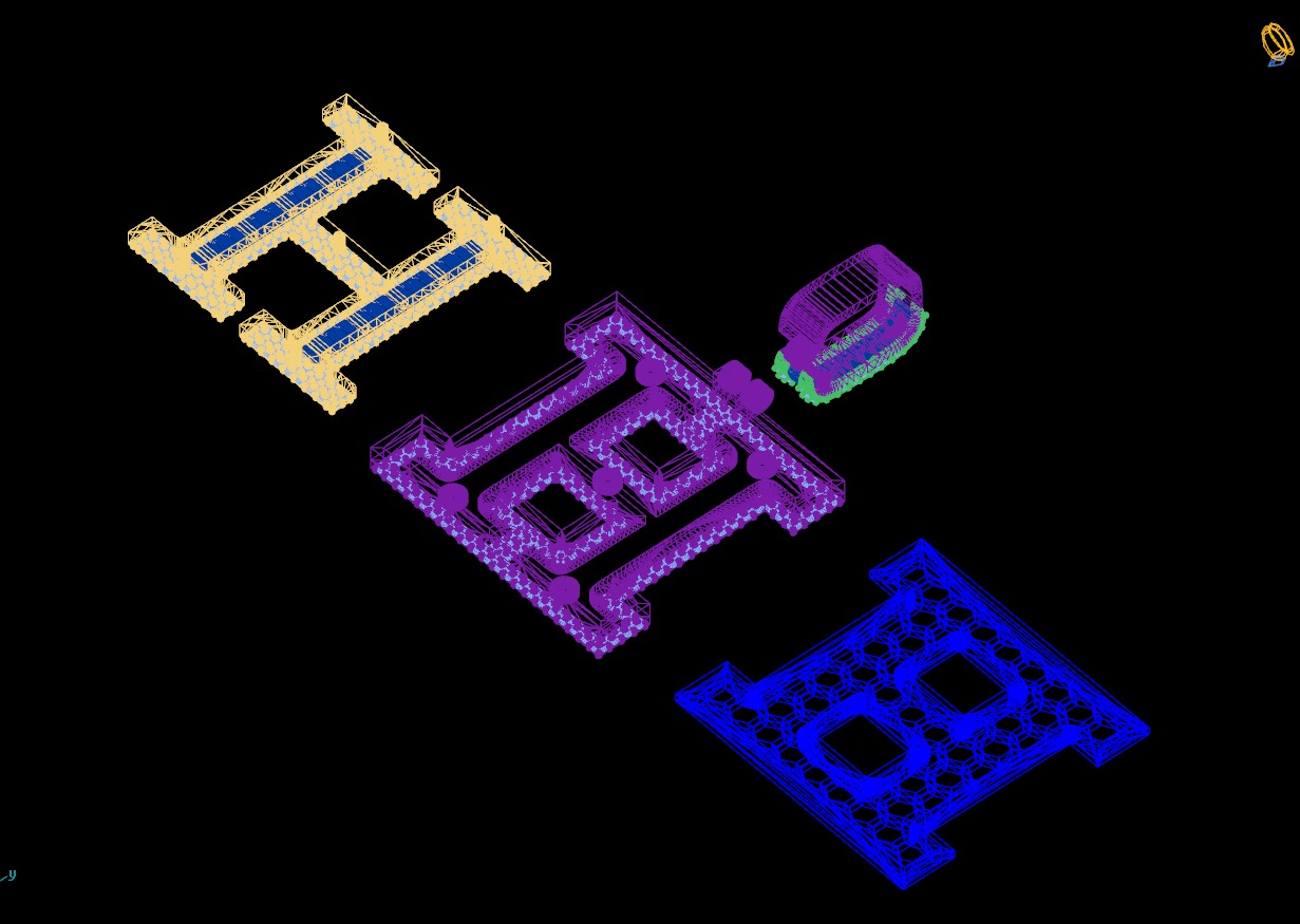 Custom Initial H Letter Diamond Pendant AtoZ Alphabet Necklace 3D print model_18