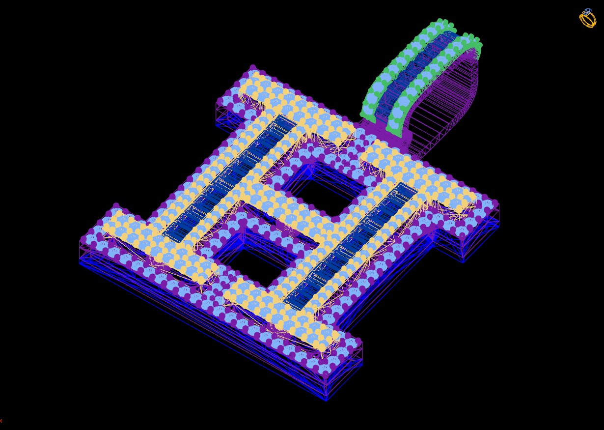 Custom Initial H Letter Diamond Pendant AtoZ Alphabet Necklace 3D print model_16