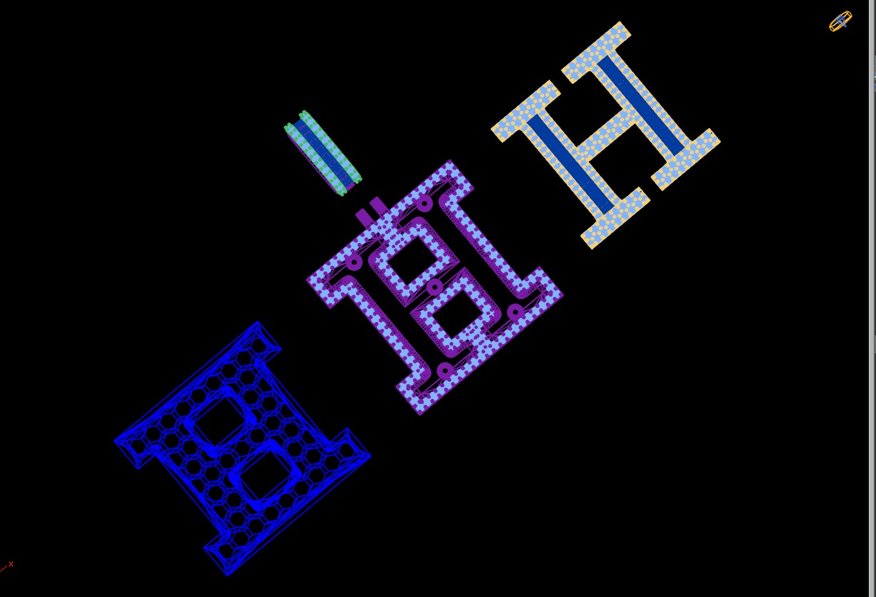 Custom Initial H Letter Diamond Pendant AtoZ Alphabet Necklace 3D print model_17