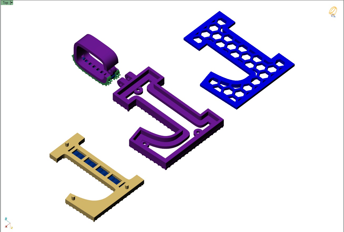 Custom Initial L Letter Diamond Pendant AtoZ Alphabet Necklace 3D print model_14