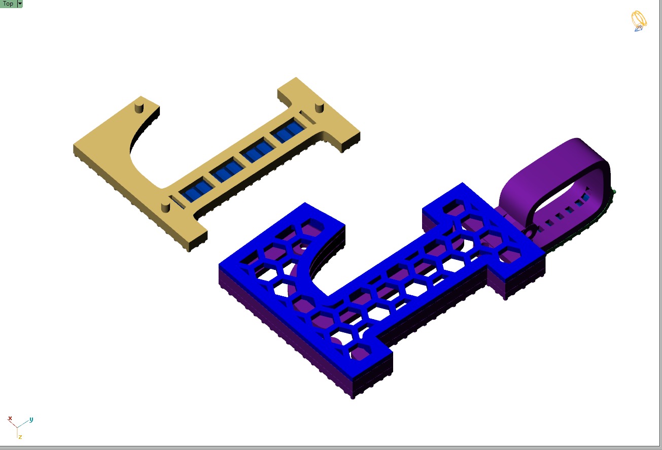 Custom Initial L Letter Diamond Pendant AtoZ Alphabet Necklace 3D print model_11