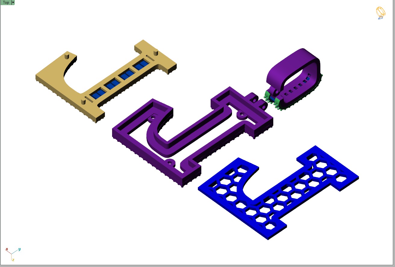 Custom Initial L Letter Diamond Pendant AtoZ Alphabet Necklace 3D print model_15