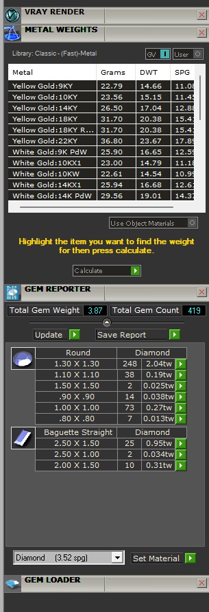 Custom Initial M Letter Diamond Pendant AtoZ Alphabet Necklace 3D print model_5