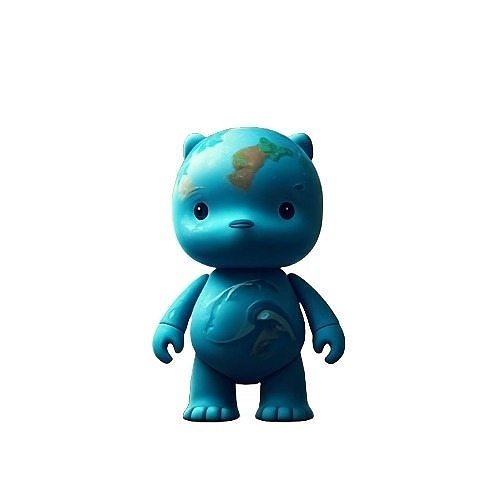 art toys water bear 3D print model