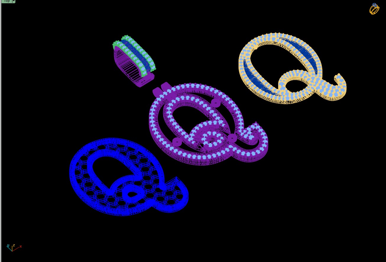 Custom Initial Q Letter Diamond Pendant AtoZ Alphabet Necklace 3D print model_20