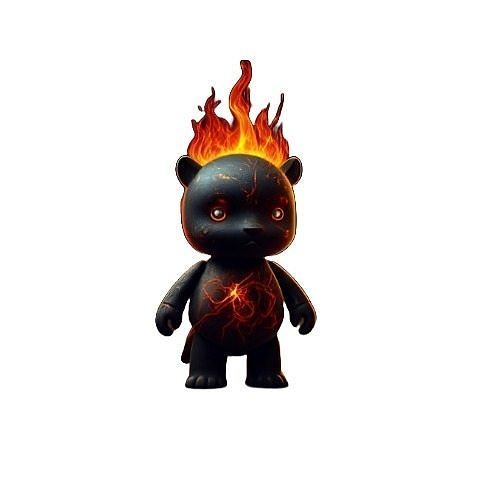 art toys dark bear 3D print model
