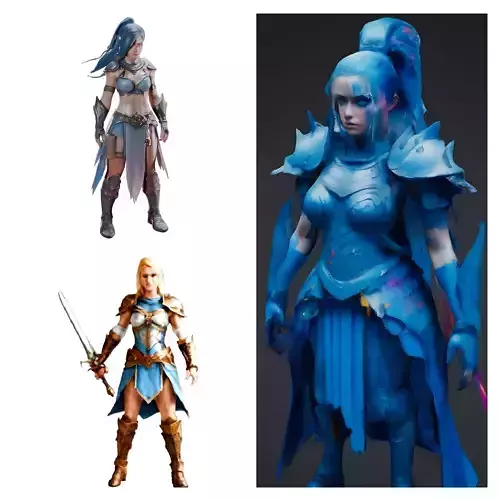 Warrior of the Realm 3D print model