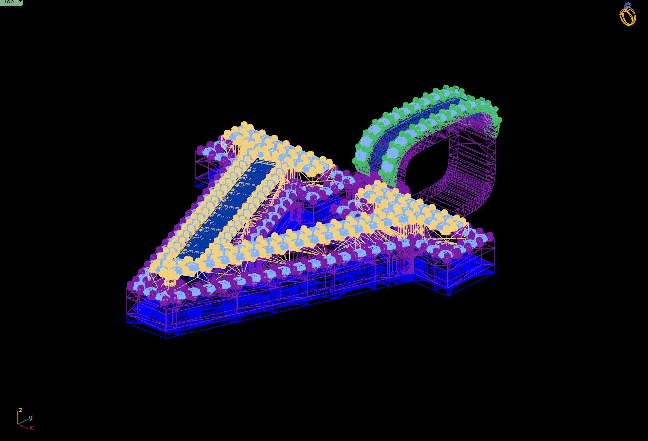 Custom Initial V Letter Diamond Pendant AtoZ Alphabet Necklace 3D print model_15