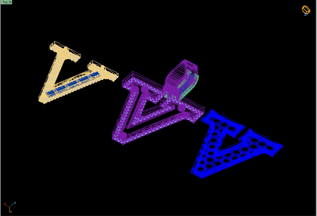 Custom Initial V Letter Diamond Pendant AtoZ Alphabet Necklace 3D print model_16