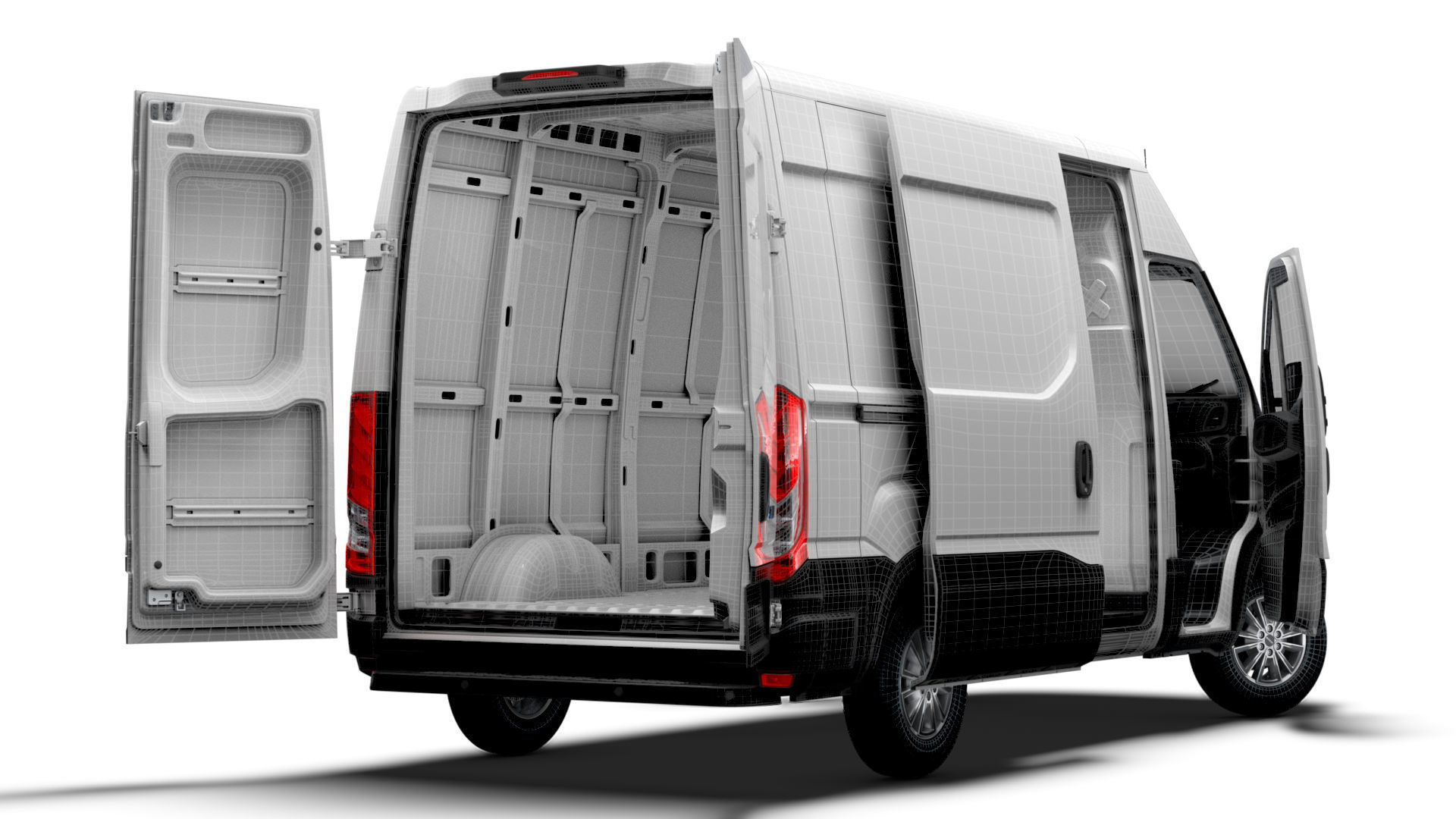 Iveco Daily Van L2H2 HQ Interior 2025 3D model_16