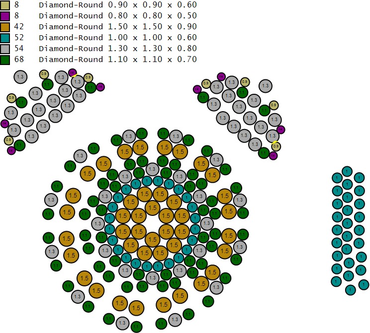 Custom Alarm Clock Emoji Diamond Pendant - Clock Pendant 3D print model_17