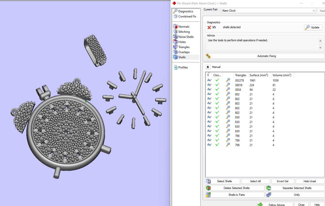 Custom Alarm Clock Emoji Diamond Pendant - Clock Pendant 3D print model_19