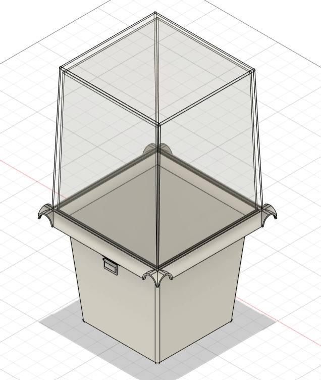 One plant biosphare control 3D print model_3