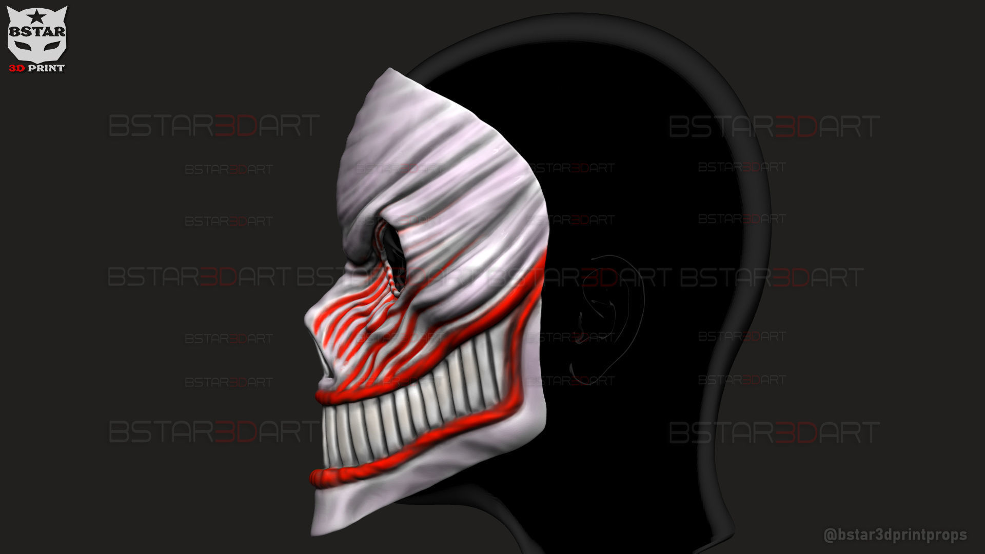 Aira Shiratori Full Mask - Dandadan Anime Cosplay 3D print model_2