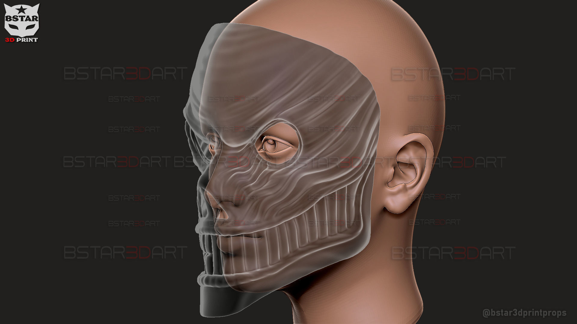 Aira Shiratori Full Mask - Dandadan Anime Cosplay 3D print model_13