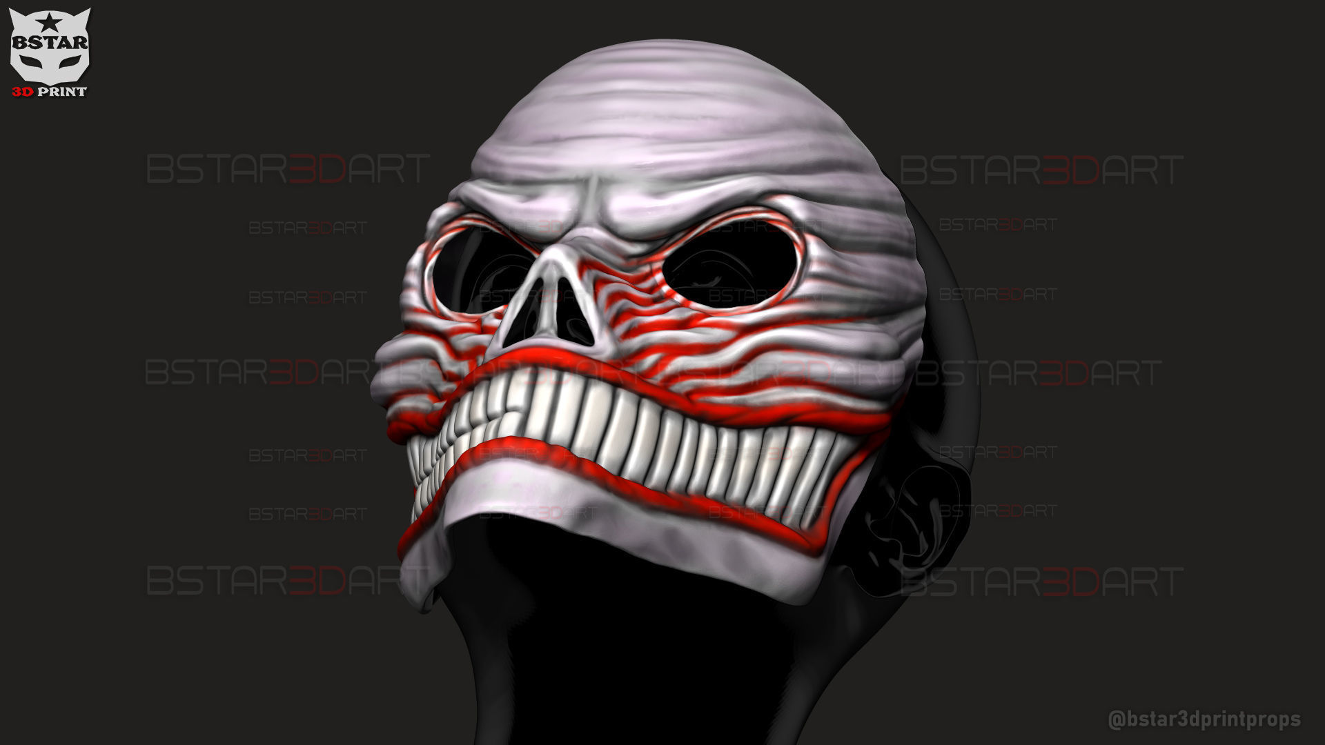 Aira Shiratori Full Mask - Dandadan Anime Cosplay 3D print model_5