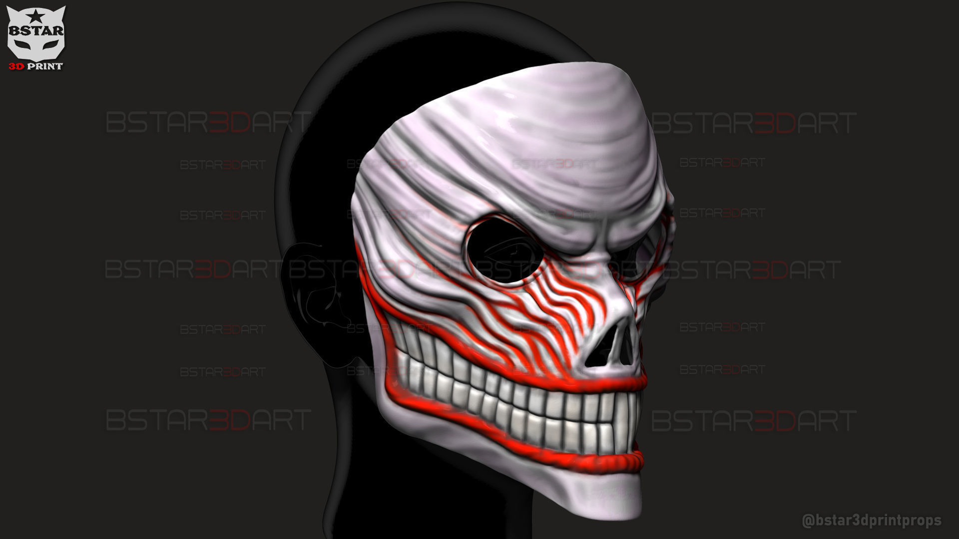 Aira Shiratori Full Mask - Dandadan Anime Cosplay 3D print model_4