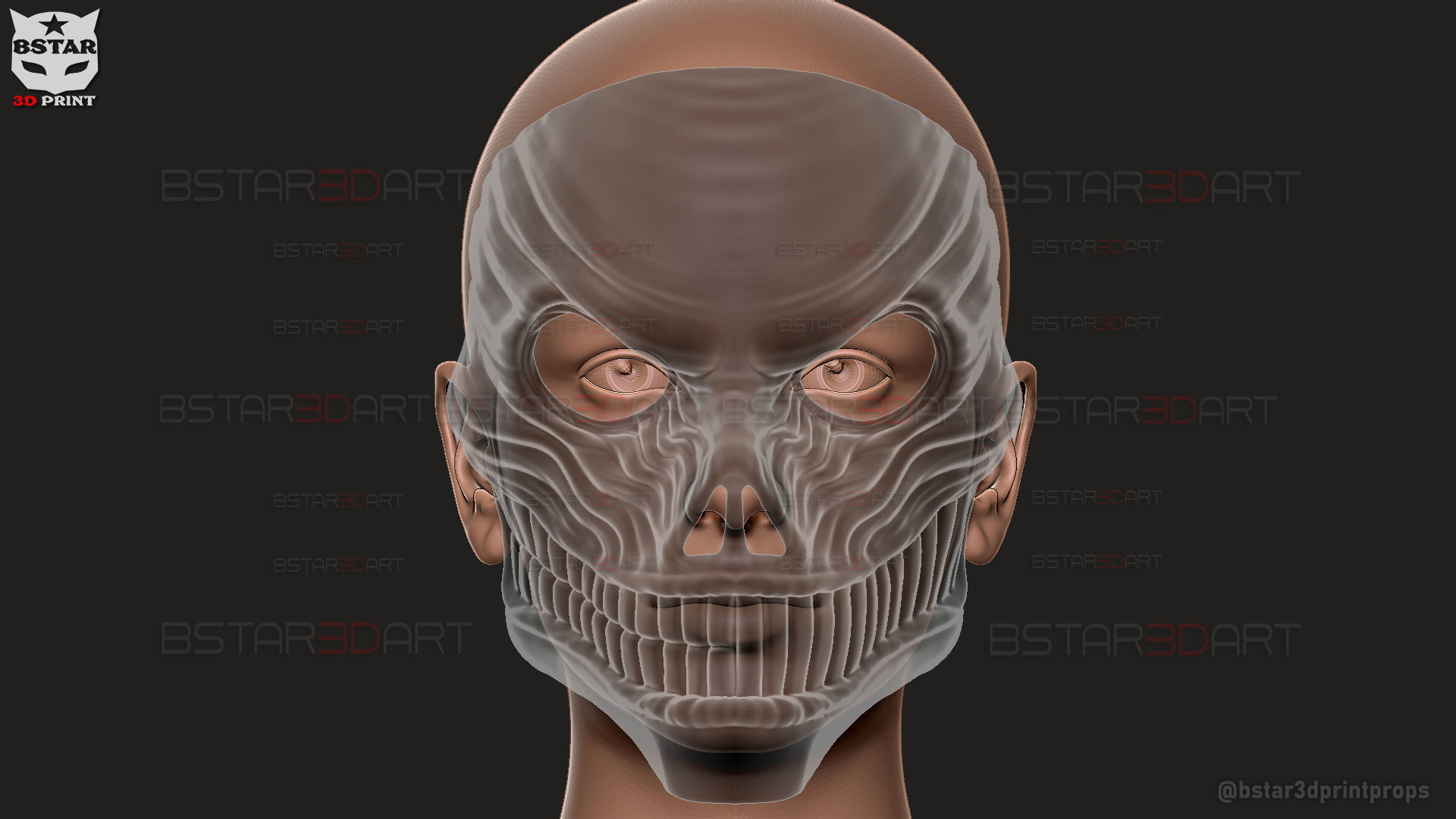 Aira Shiratori Full Mask - Dandadan Anime Cosplay 3D print model_12