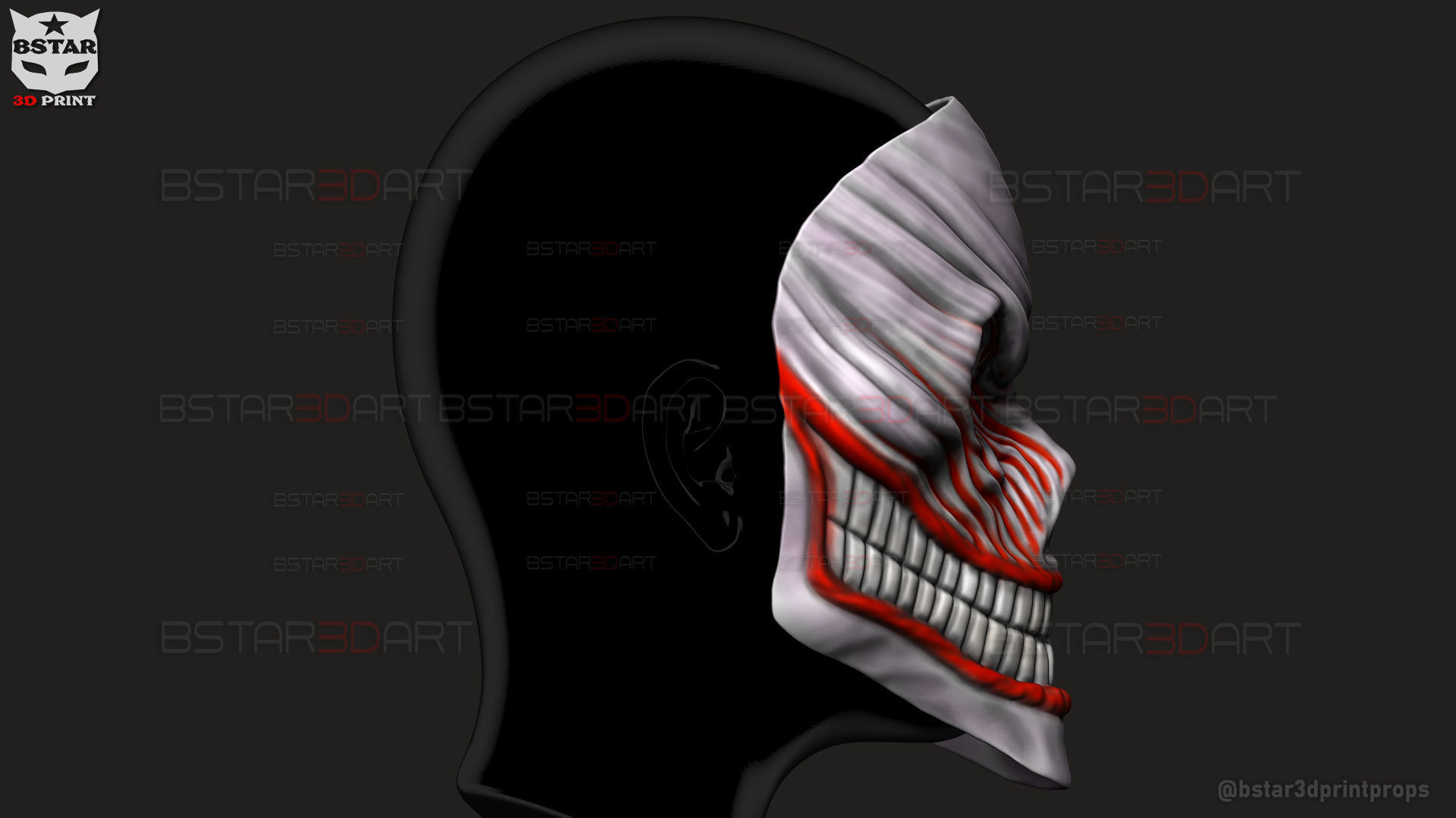 Aira Shiratori Full Mask - Dandadan Anime Cosplay 3D print model_3