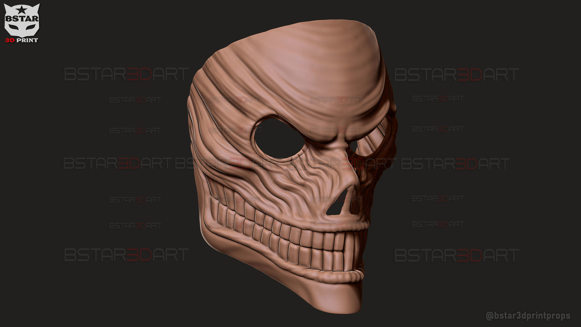 Aira Shiratori Full Mask - Dandadan Anime Cosplay 3D print model_11