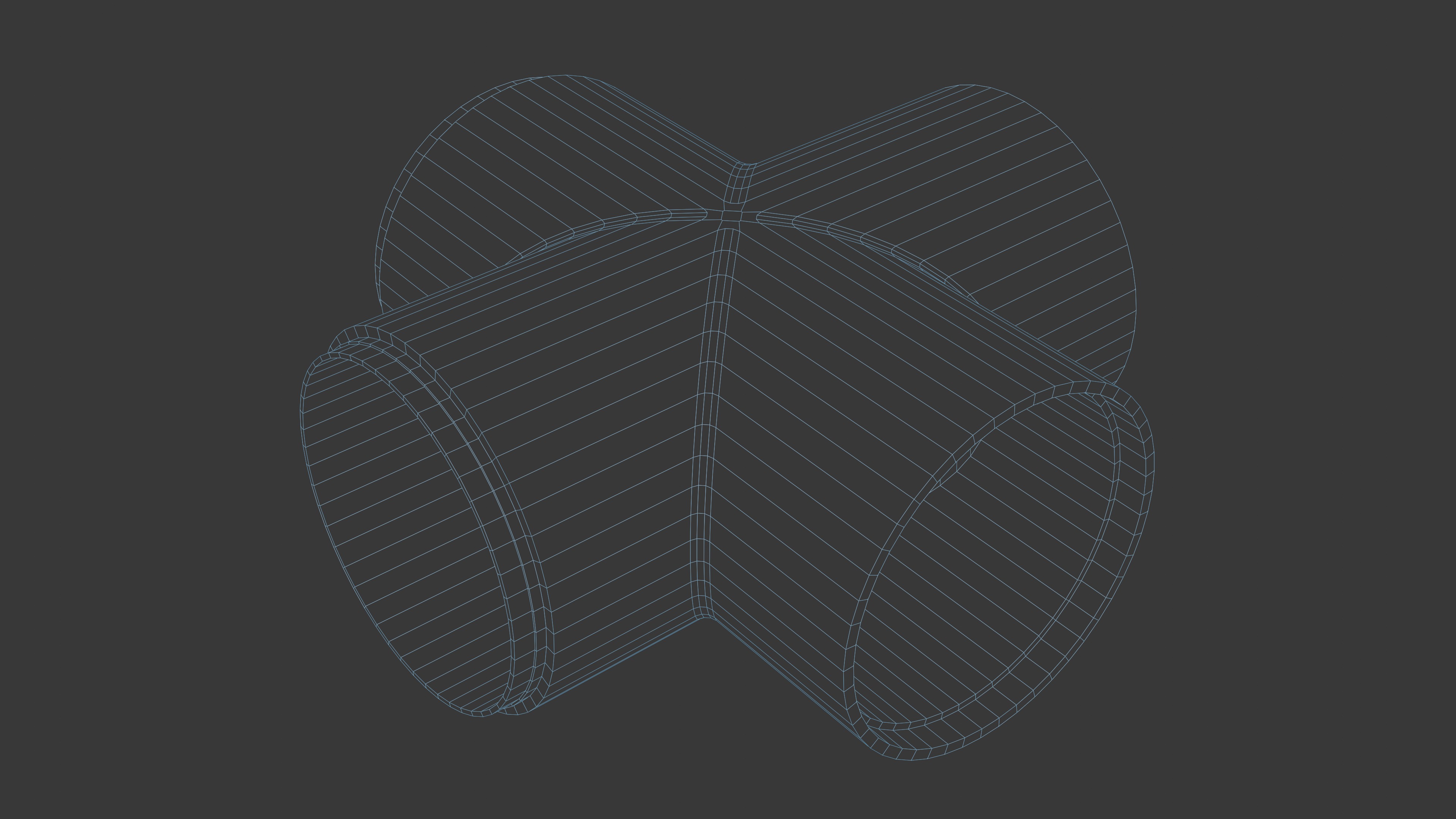 Modular Concrete Pipe Set Low-poly 3D model_12