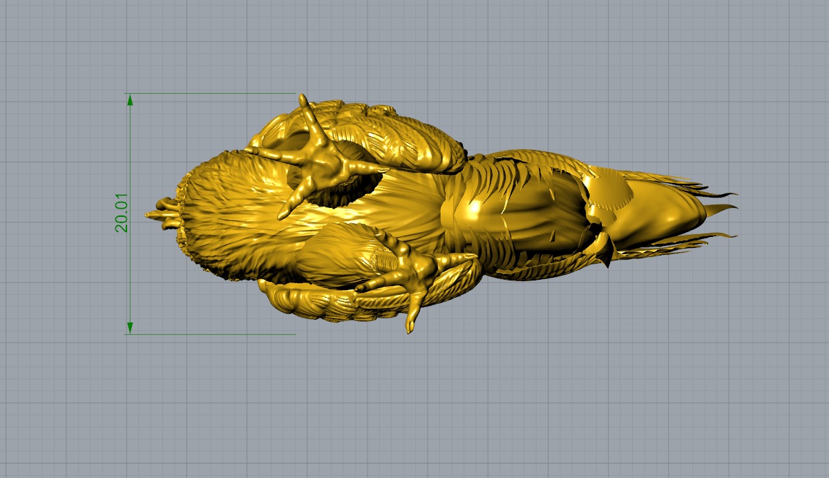 Rooster Statue 3D Print model 3D print model_27