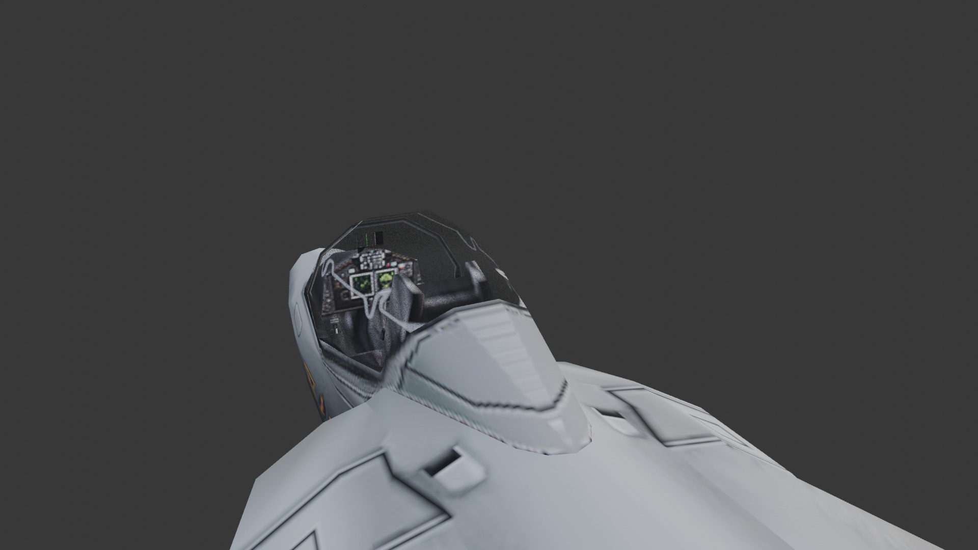 Harrier Jump Jet Low Poly Low-poly 3D model_2