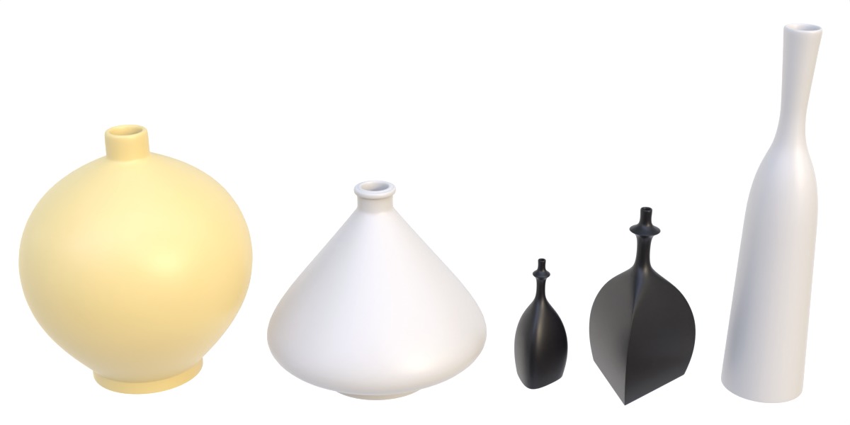 Decorative vase vol 04 Low-poly 3D model_2