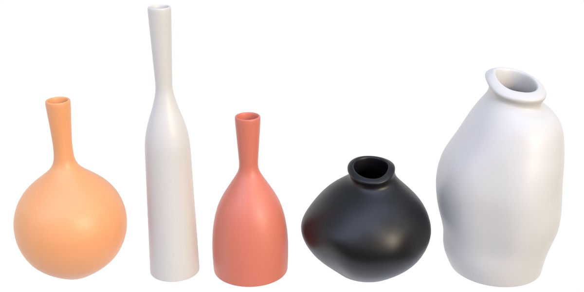 Decorative vase vol 04 Low-poly 3D model_1