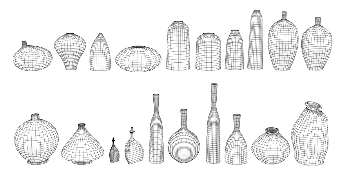Decorative vase vol 04 Low-poly 3D model_6