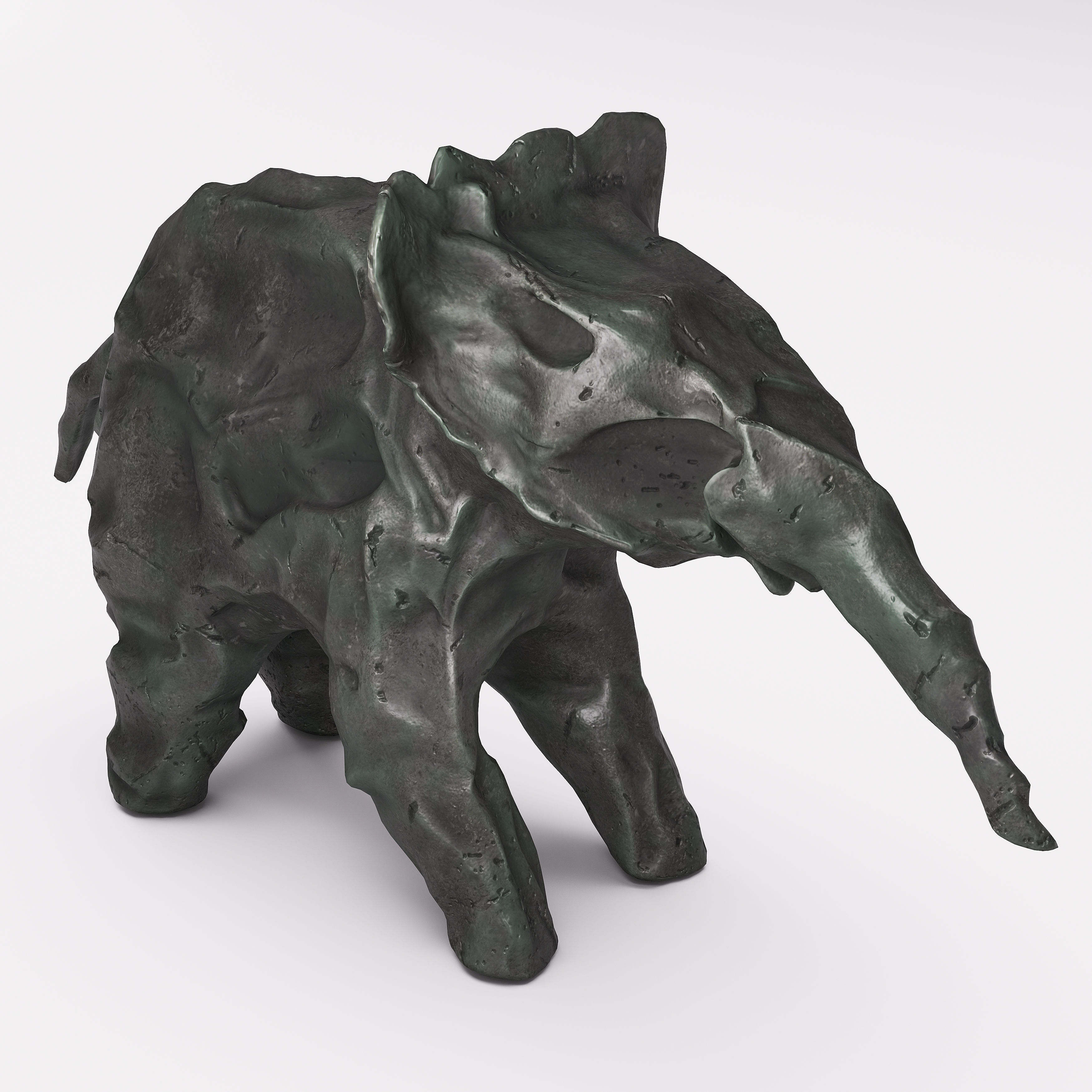 Elephant design object 3D model_2