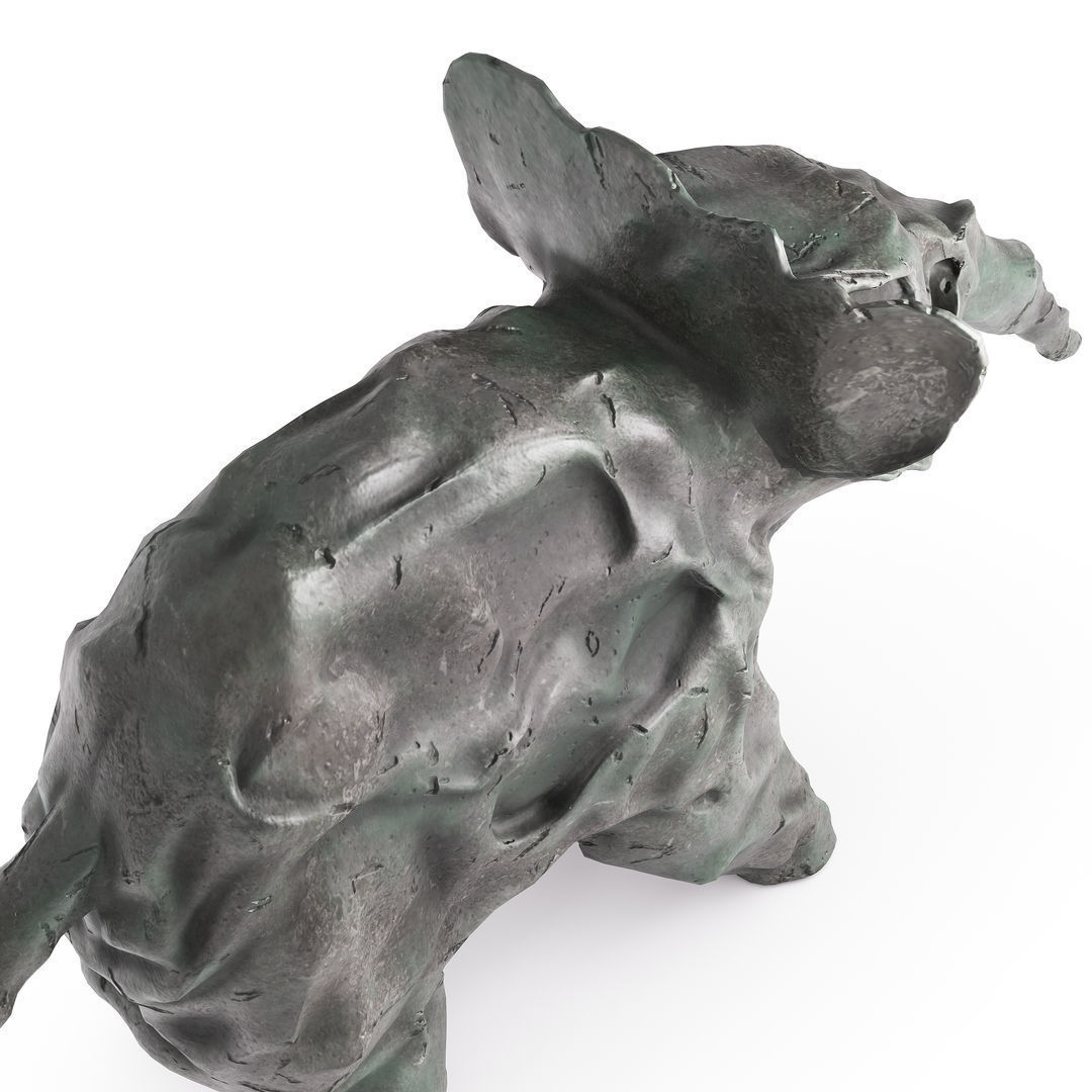 Elephant design object 3D model_9